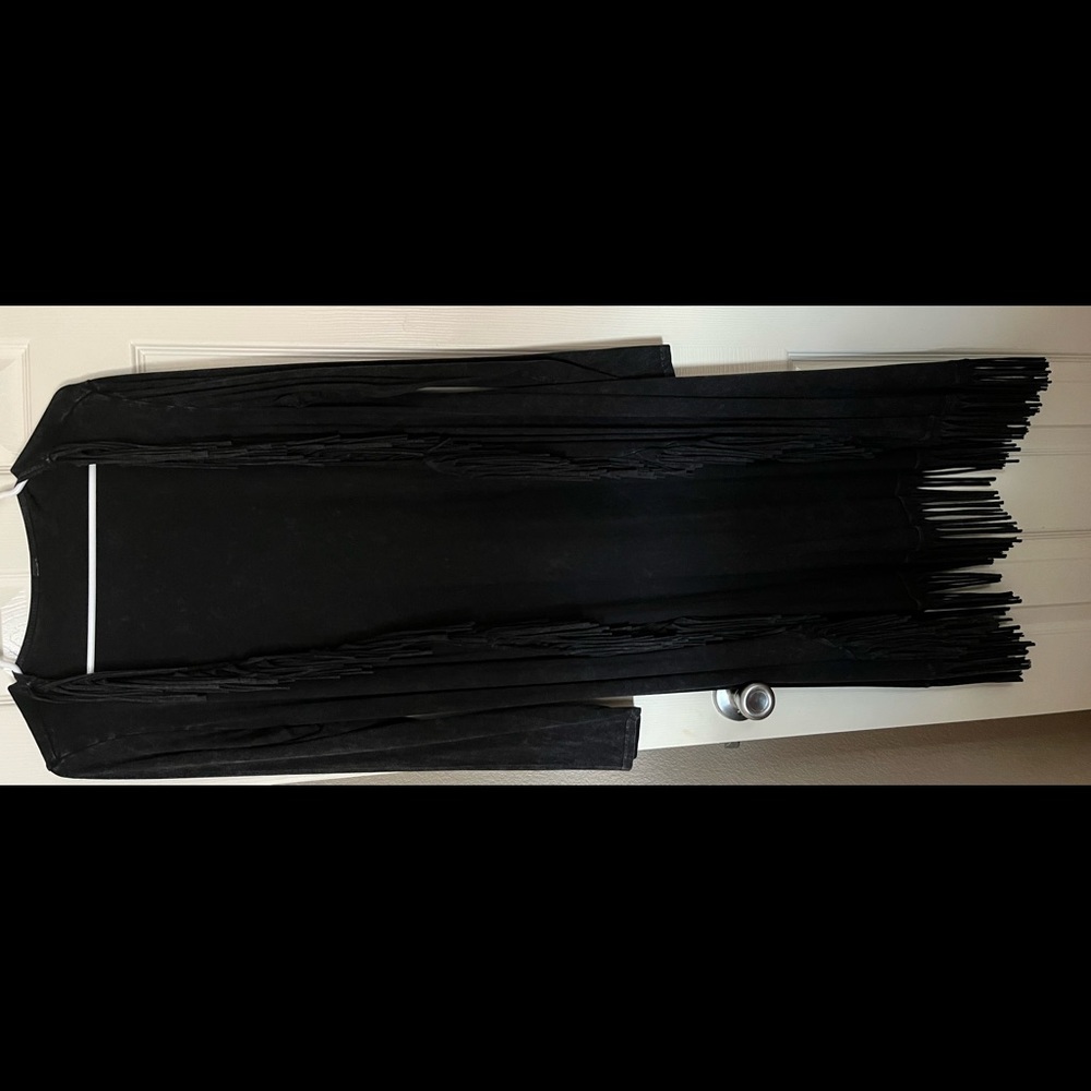 Long fringe cover up